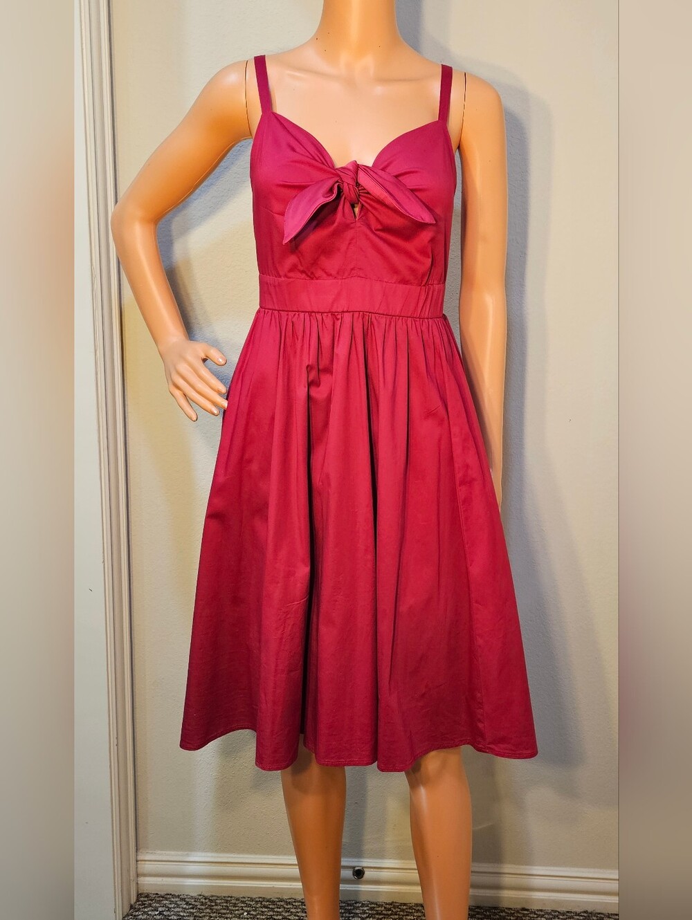 Torrid Tie-Front Midi Dress With Pockets Size 10